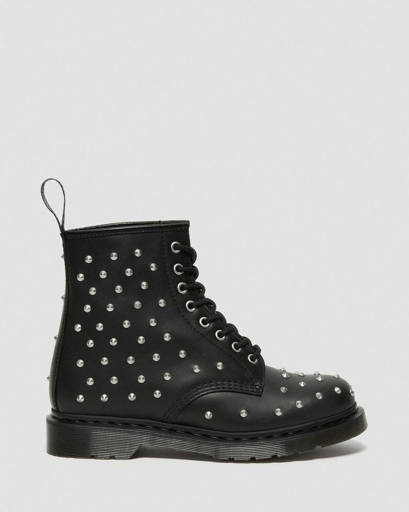 Botas Dr Martens 1460 Stud Wanama Cuero Encaje Up Boots (Wanama) Negras | GH99-K0QG