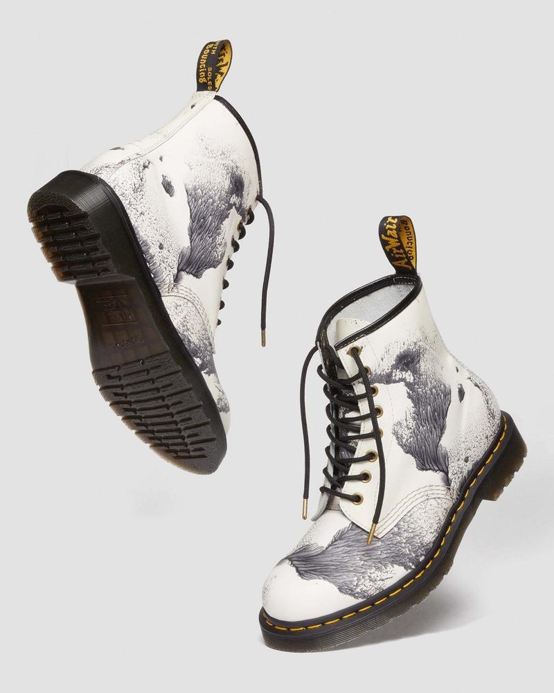 Botas Dr Martens 1460 Tate 'Decalcomania' Backhand Cuero Encaje Up Boots (Backhand) Multi | VS20-L5BK