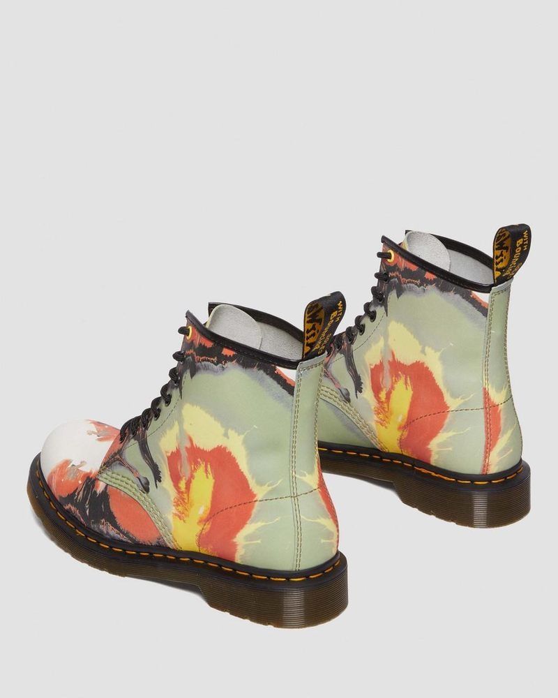 Botas Dr Martens 1460 Tate 'Volcanic Flare' Cuero Encaje Up Boots (Backhand) Multi | GS27-O1AL