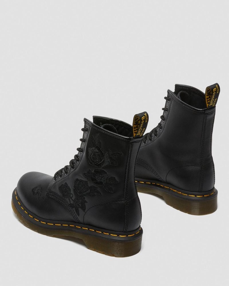 Botas Dr Martens 1460 Vonda Mono - Floral Boots (Softy T) Negras | KR77-G5QD