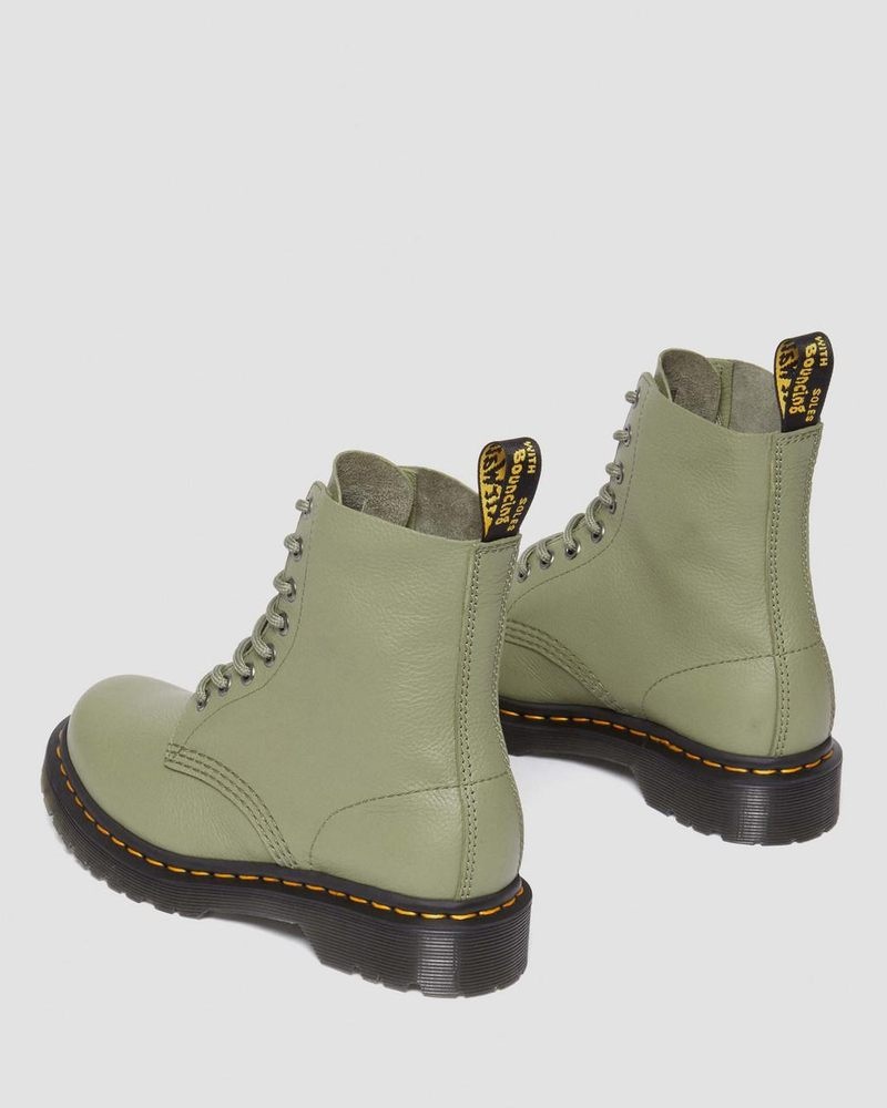 Botas Dr Martens 1460 - Pascal Virginia Cuero Boots (Virginia) Verde Oliva | WP33-G6EI