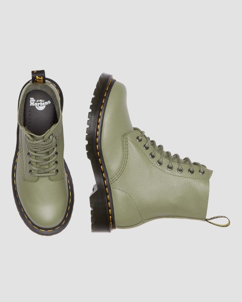 Botas Dr Martens 1460 - Pascal Virginia Cuero Boots (Virginia) Verde Oliva | WP33-G6EI