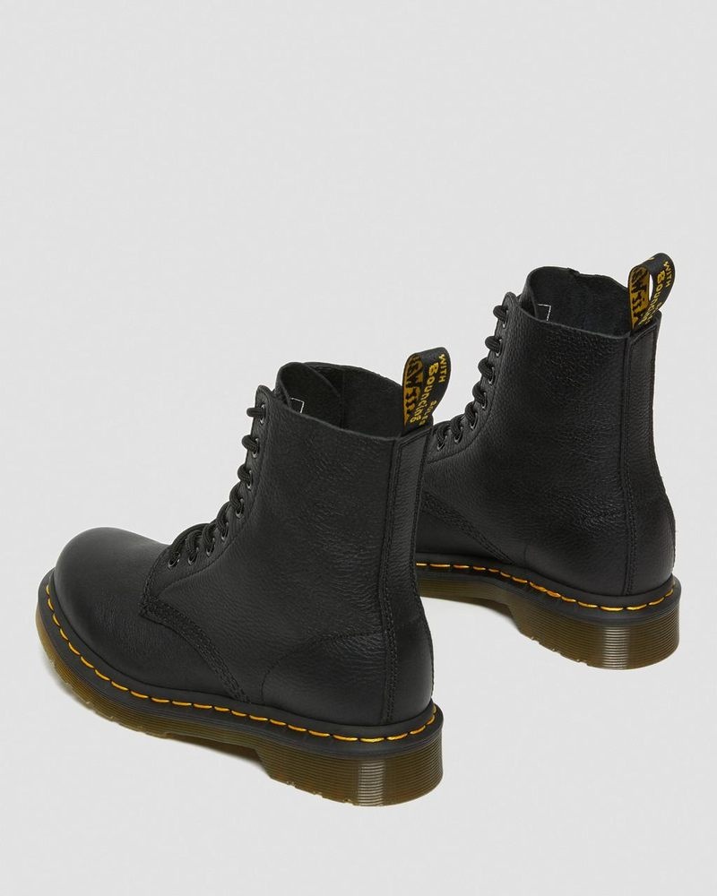 Botas Dr Martens 1460 - Pascal Virginia Cuero Boots (Virginia) Negras | NC26-D3OT