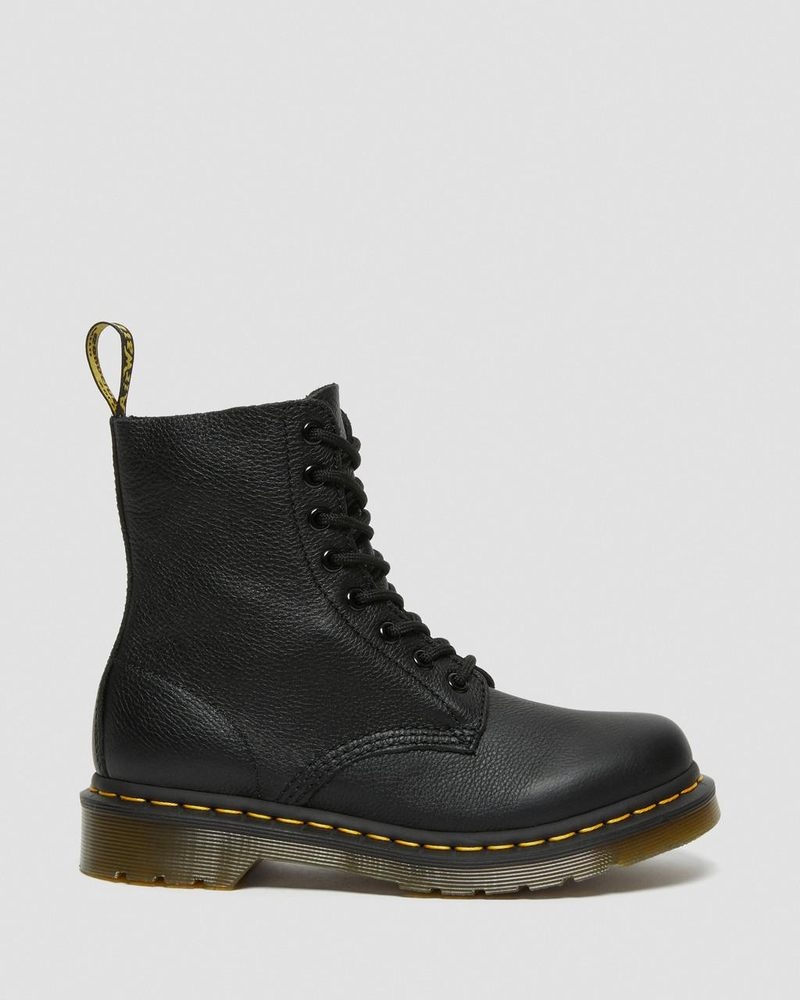 Botas Dr Martens 1460 - Pascal Virginia Cuero Boots (Virginia) Negras | NC26-D3OT