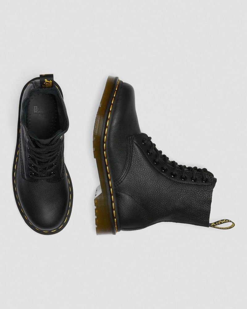 Botas Dr Martens 1460 - Pascal Virginia Cuero Boots (Virginia) Negras | NC26-D3OT