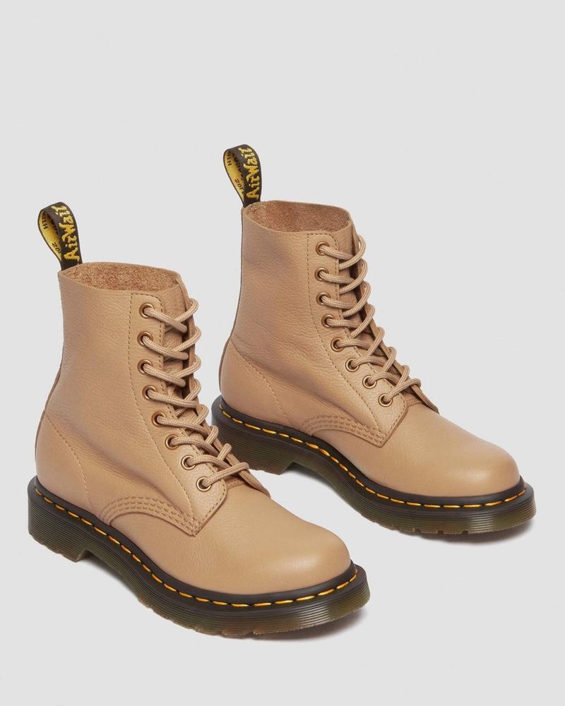 Botas Dr Martens 1460 - Pascal Virginia Cuero Boots (Virginia) Savannah Tan | TL08-Q7FI