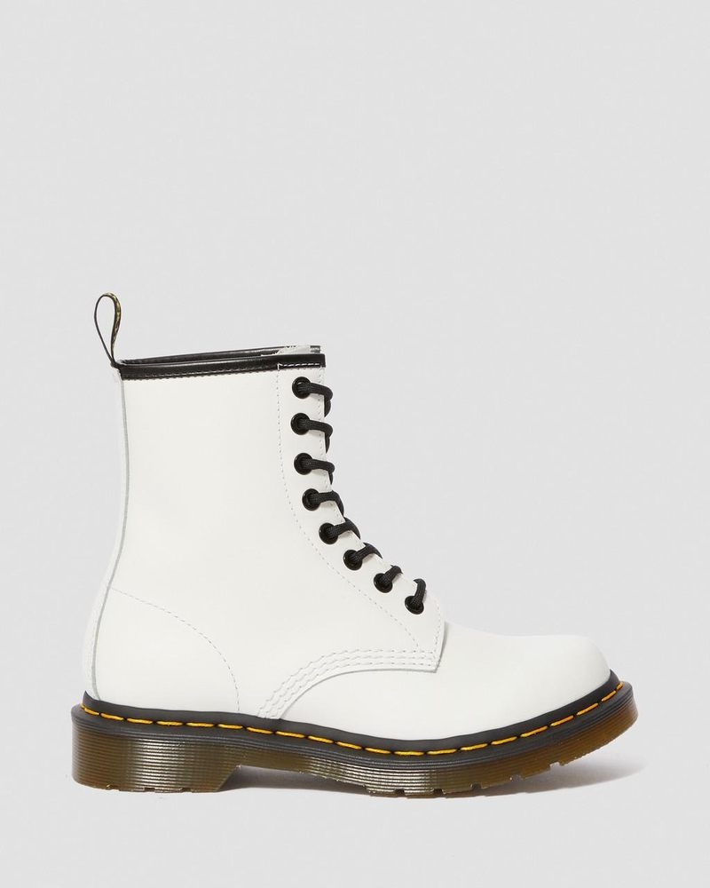 Botas Dr Martens 1460 - Smooth Cuero Encaje Up Boots (Smooth Cuero) Blancas | LR30-I4CC