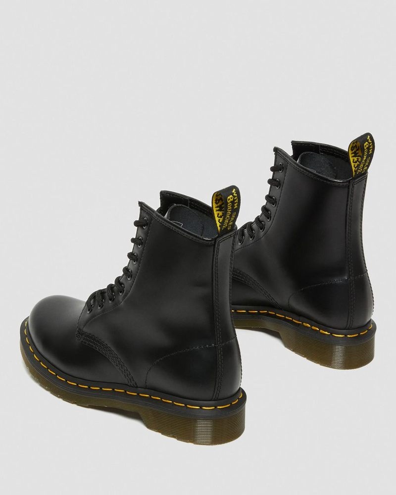 Botas Dr Martens 1460 - Smooth Cuero Encaje Up Boots (Smooth Cuero) Negras | EP63-R5BU