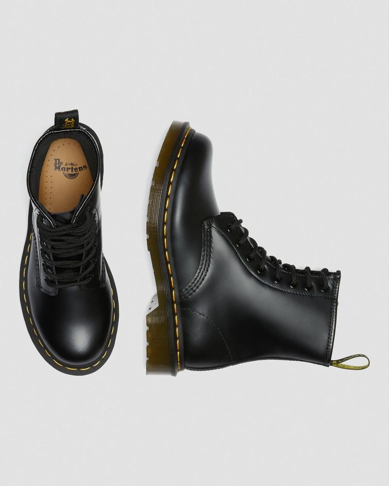 Botas Dr Martens 1460 - Smooth Cuero Encaje Up Boots (Smooth Cuero) Negras | EP63-R5BU