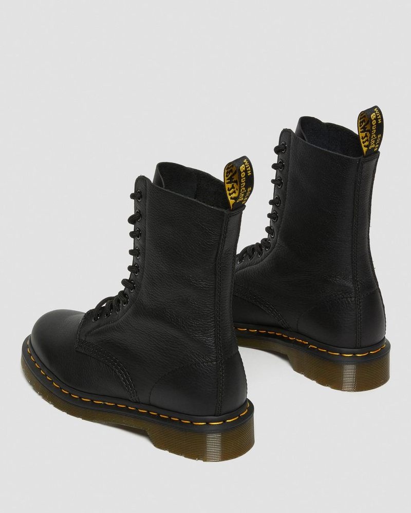 Botas Dr Martens 1490 Virginia Cuero Mid Calf Boots (Virginia) Negras | BS49-Q9TS