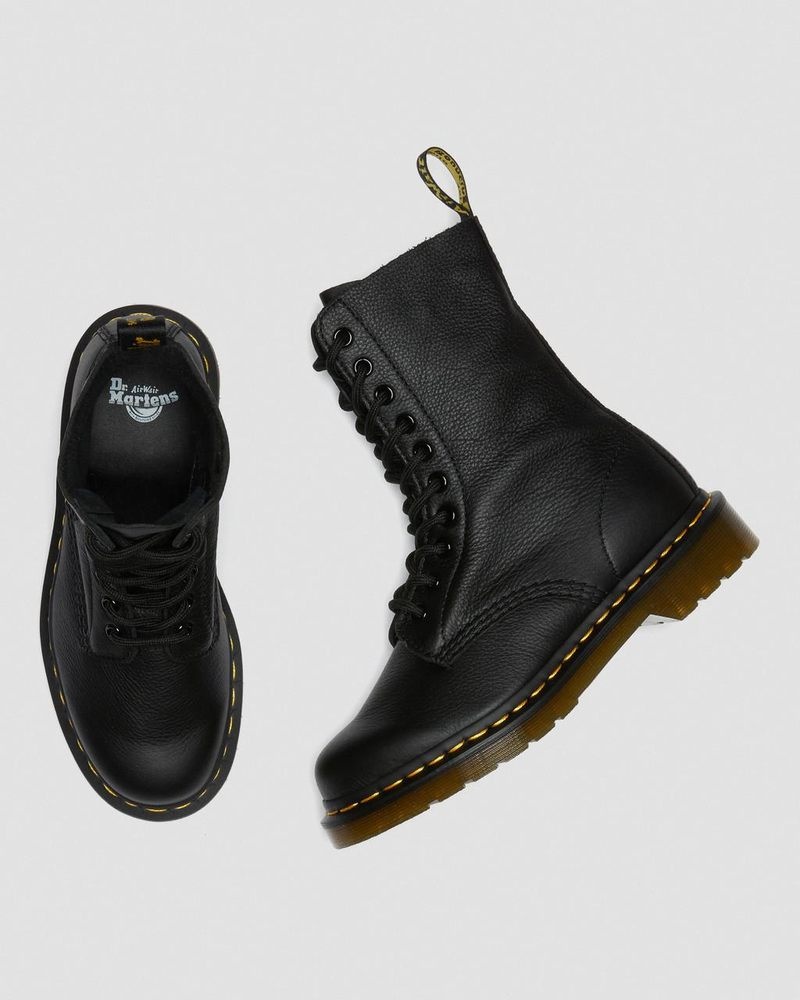 Botas Dr Martens 1490 Virginia Cuero Mid Calf Boots (Virginia) Negras | BS49-Q9TS