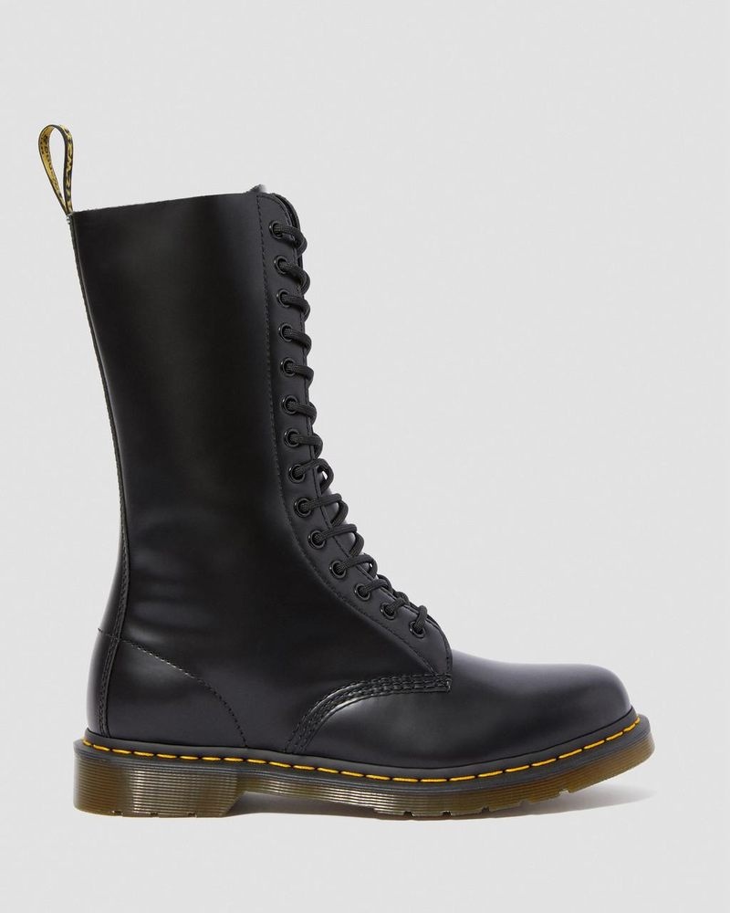 Botas Dr Martens 1914 Smooth Cuero Altas Boots (Smooth Cuero) Negras | PA17-X9NS