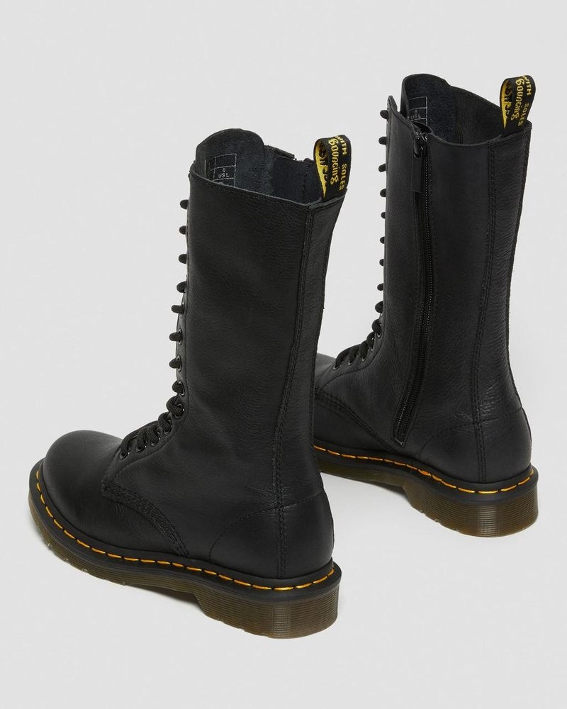 Botas Dr Martens 1B99 Virginia Cuero Mid Calf Boots (Virginia) Negras | HU10-P0GJ