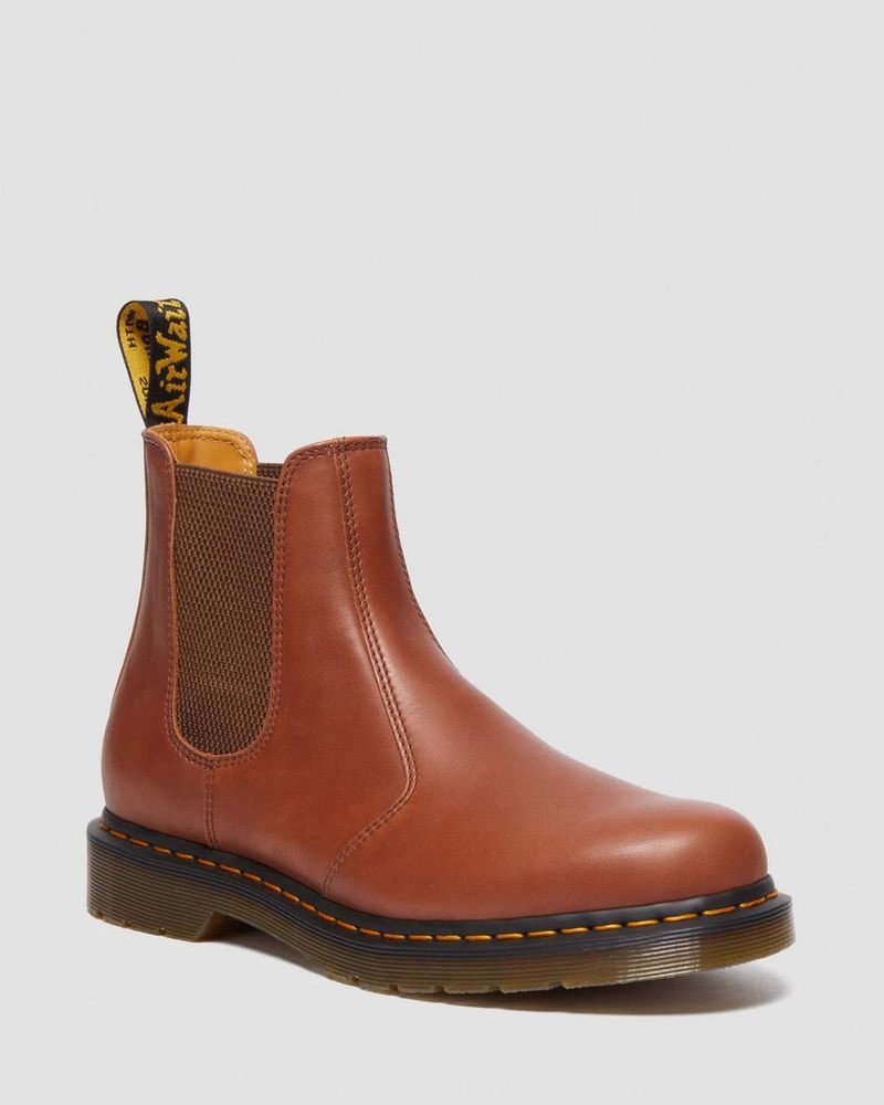 Botas Dr Martens 2976 Carrara Cuero Chelsea Boots (Carrara) Saddle Tan | ZH83-N3NP