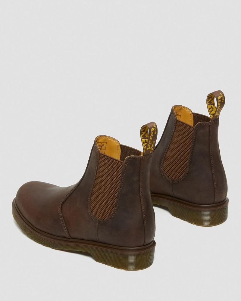 Botas Dr Martens 2976 Crazy Horse Cuero Chelsea Boots (Crazy Horse) Marrones | FQ35-J4NY