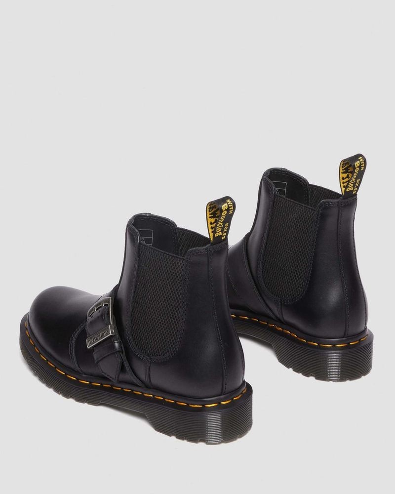 Botas Dr Martens 2976 Hebilla Pull Up Cuero Chelsea Boots (Pull Up) Negras | WJ69-X7SK