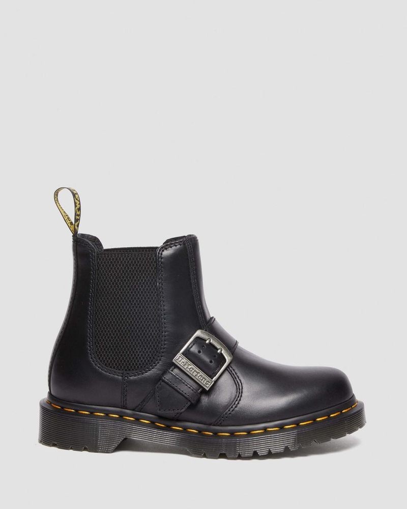 Botas Dr Martens 2976 Hebilla Pull Up Cuero Chelsea Boots (Pull Up) Negras | WJ69-X7SK