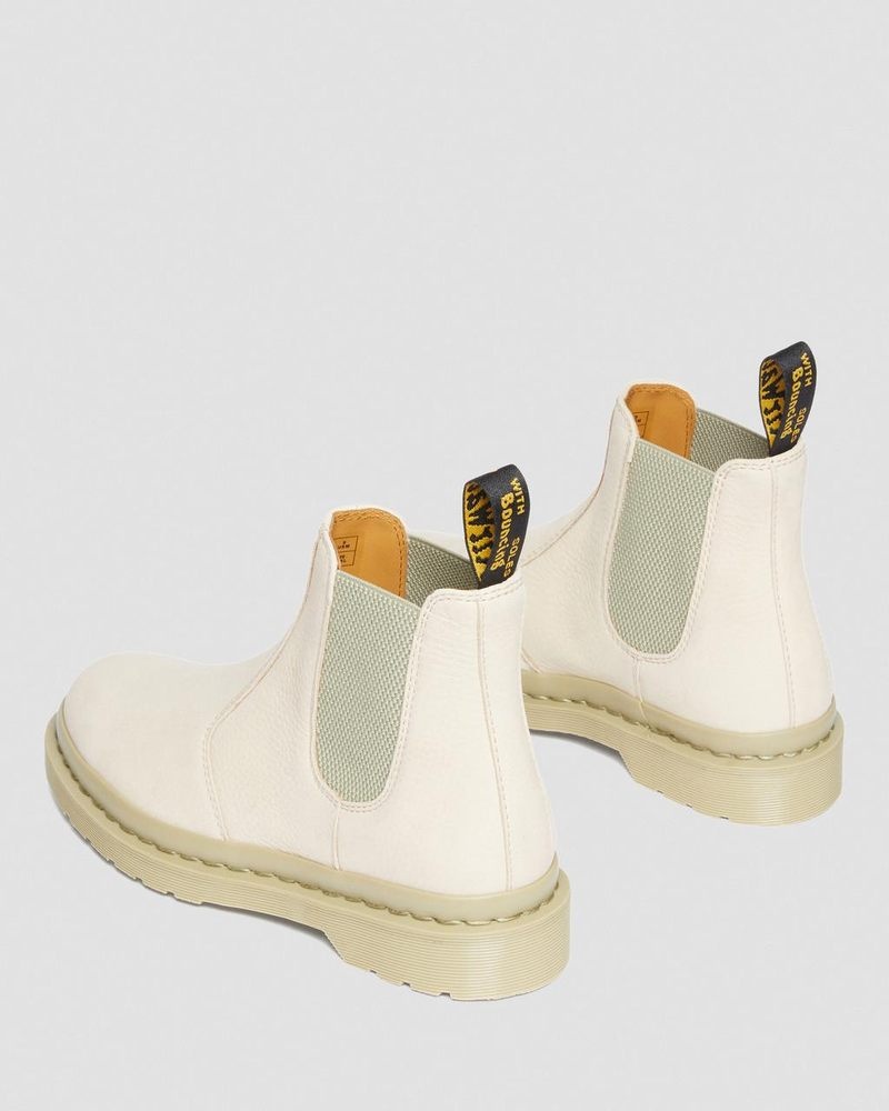 Botas Dr Martens 2976 Mono Milled Nubuck Cuero Chelsea Boots (Milled Nubuck Wp) Beige | MG36-S4FI