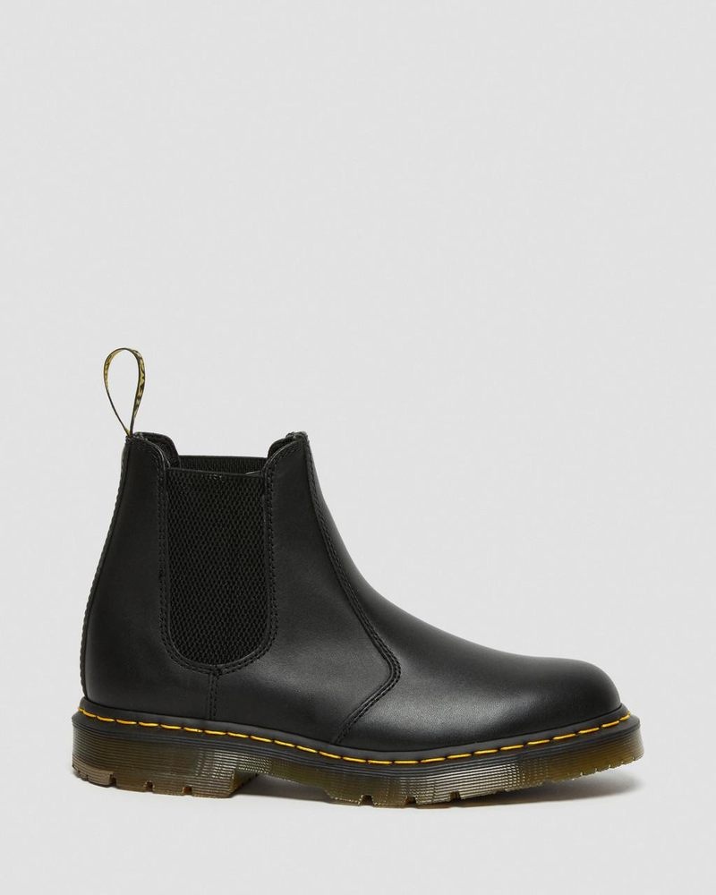 Botas Dr Martens 2976 Slip Resistant Cuero Chelsea Boots (Industrial Full Grain) Negras | NS54-E2OM