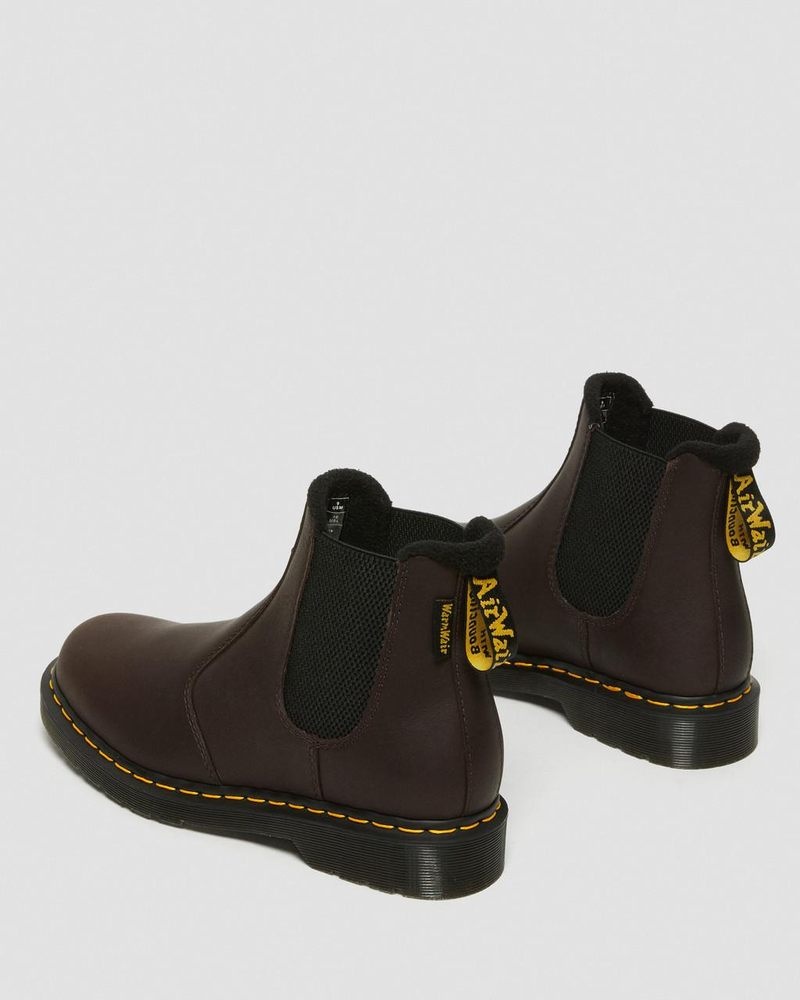 Botas Dr Martens 2976 Warmwair Cuero Chelsea Boots (Valor Wp) Marrones Oscuro | NM78-D8IF