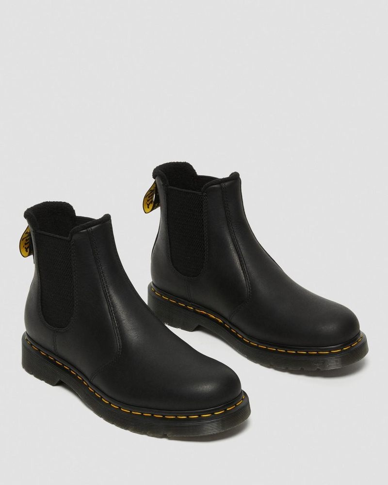 Botas Dr Martens 2976 Warmwair Cuero Chelsea Boots (Valor Wp) Negras | KU03-Z4ZH