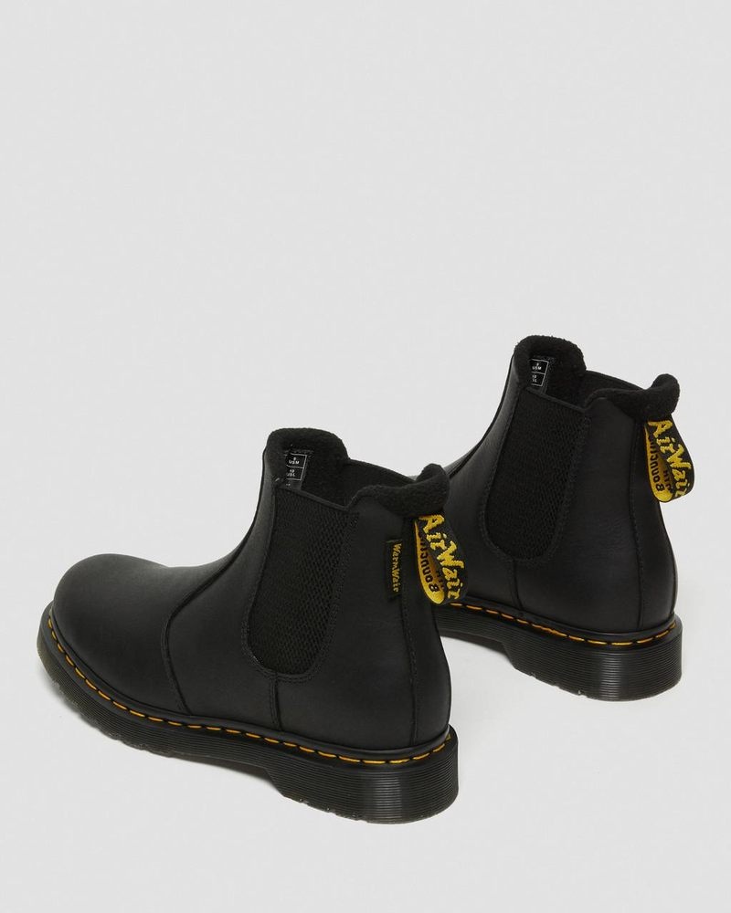 Botas Dr Martens 2976 Warmwair Cuero Chelsea Boots (Valor Wp) Negras | KU03-Z4ZH