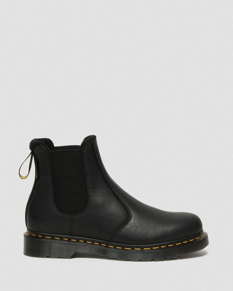 Botas Dr Martens 2976 Warmwair Cuero Chelsea Boots (Valor Wp) Negras | KU03-Z4ZH