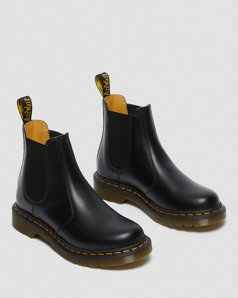 Botas Dr Martens 2976 - Smooth Cuero Chelsea Boots (Smooth Cuero) Negras | SK74-O2YM