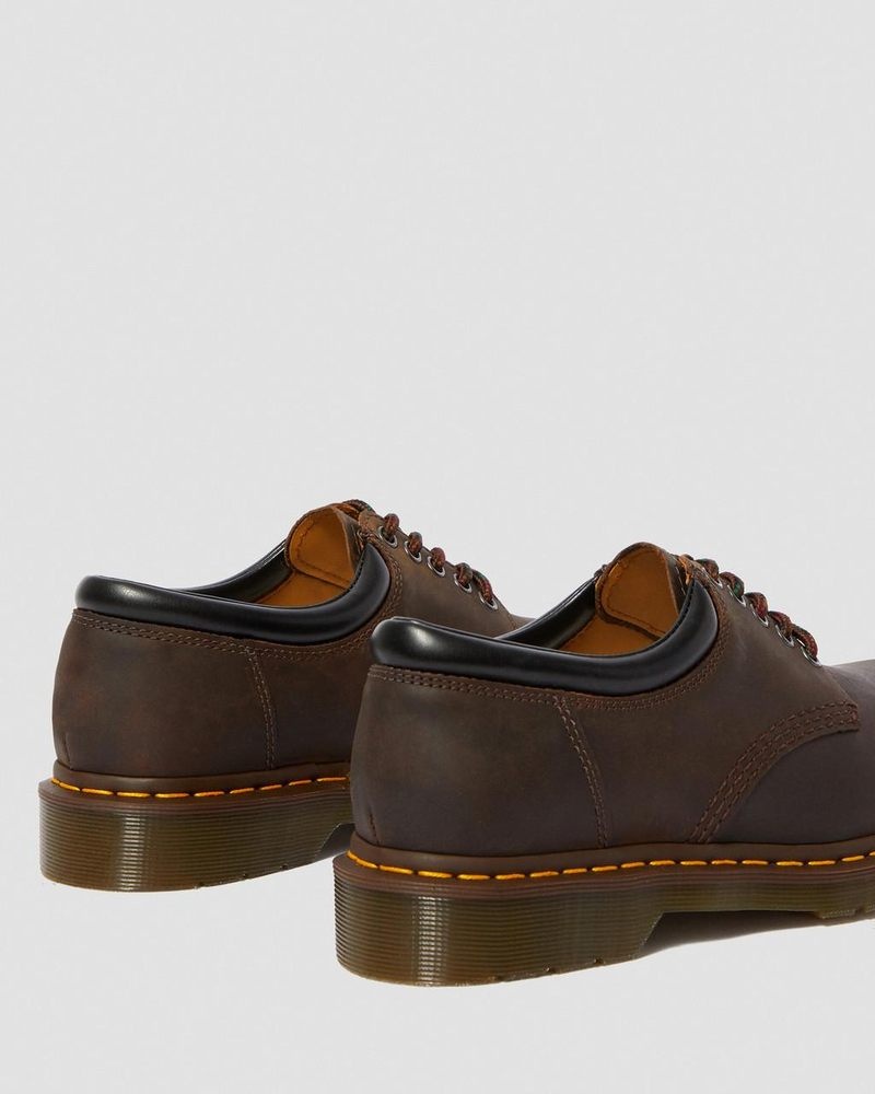 Botas Dr Martens 8053 Crazy Horse Cuero Casuales Shoes (Crazy Horse) Marrones Oscuro | ZC45-D1AV