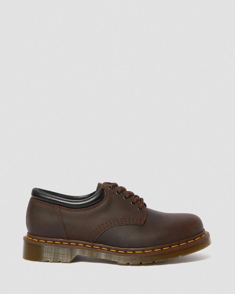 Botas Dr Martens 8053 Crazy Horse Cuero Casuales Shoes (Crazy Horse) Marrones Oscuro | ZC45-D1AV