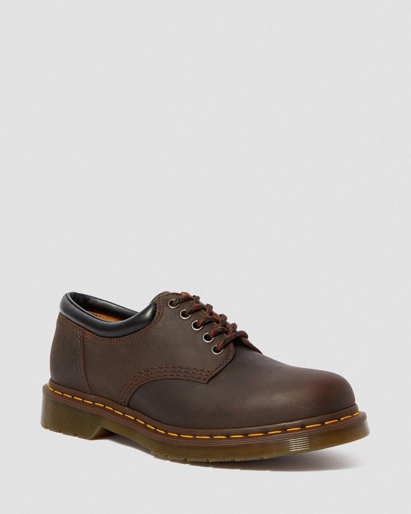 Botas Dr Martens 8053 Crazy Horse Cuero Casuales Shoes (Crazy Horse) Marrones Oscuro | ZC45-D1AV