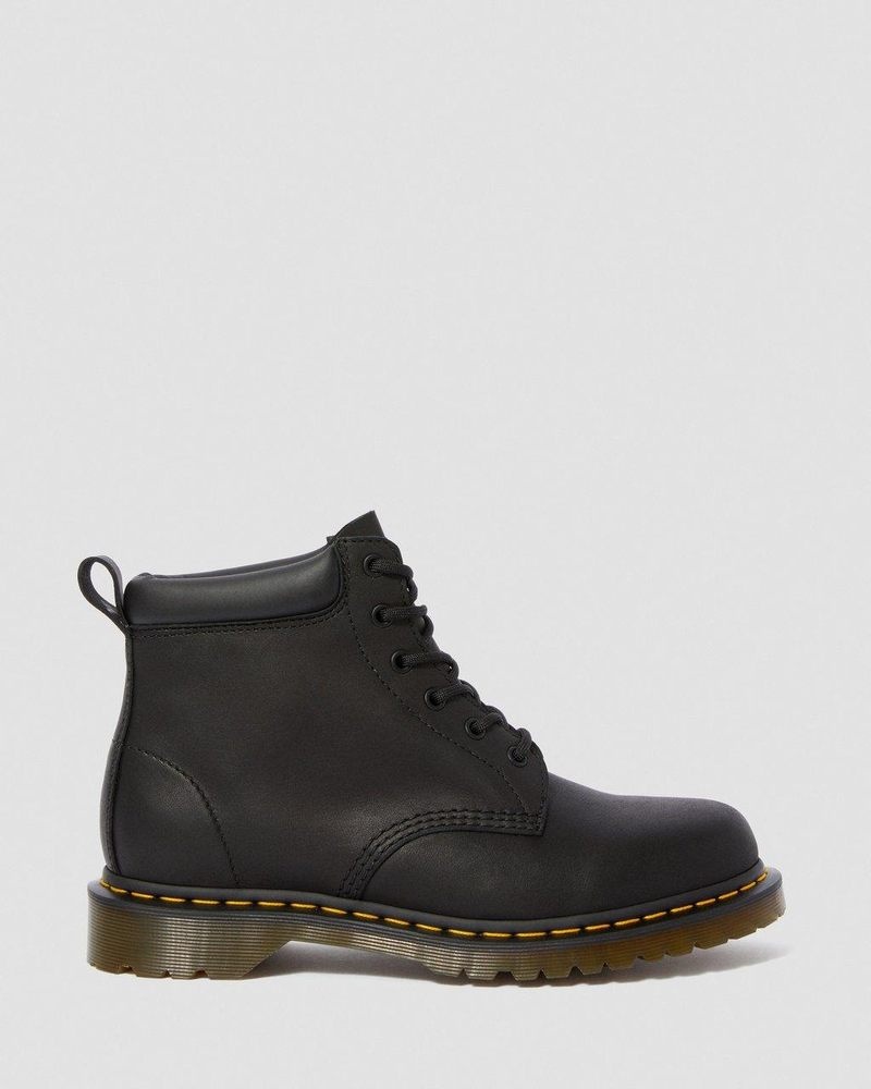 Botas Dr Martens 939 Ben Boot Cuero Encaje Up Boots (Greasy) Negras | RY02-V7KV