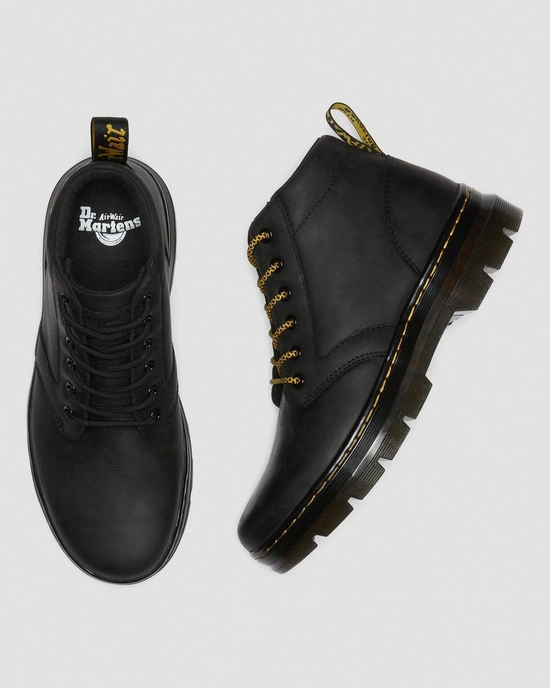 Botas Dr Martens Bonny Cuero Casuales Boots (Wyoming) Negras | UR16-B6XC