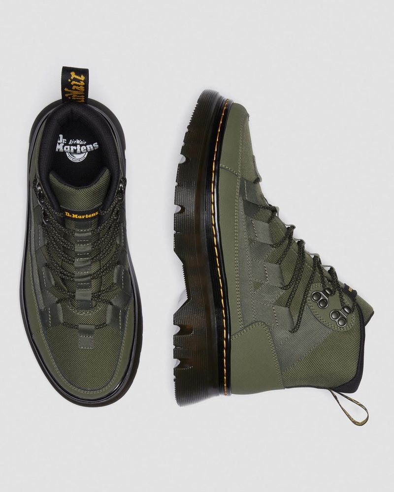 Botas Dr Martens Boury Cuero Casuales Boots (Ajax+Extra Tough 50/50) Kaki Verde | VP55-L1KU