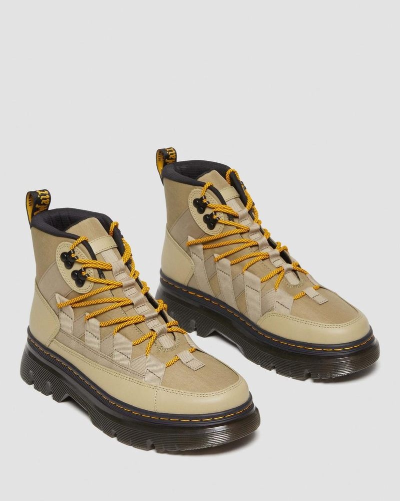 Botas Dr Martens Boury Nylon & Cuero Casuales Boots (Cyclone Nylon+Lapstone) Verde Oliva | GC40-G6PF