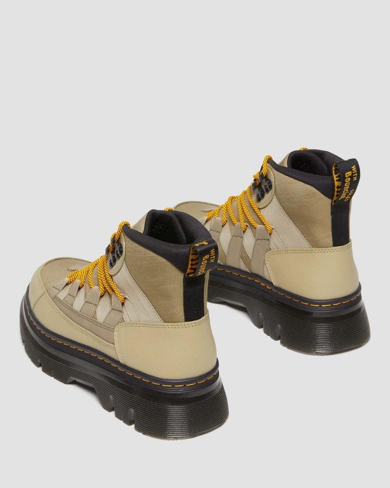 Botas Dr Martens Boury Nylon & Cuero Casuales Boots (Cyclone Nylon+Lapstone) Verde Oliva | GC40-G6PF