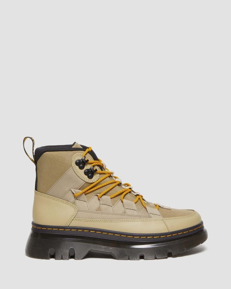 Botas Dr Martens Boury Nylon & Cuero Casuales Boots (Cyclone Nylon+Lapstone) Verde Oliva | GC40-G6PF