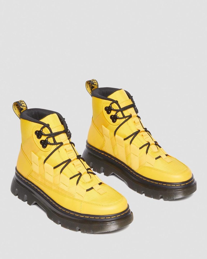 Botas Dr Martens Boury Nylon & Cuero Casuales Boots (Cyclone Nylon+Lapstone) Amarillo | ZV42-O0EX