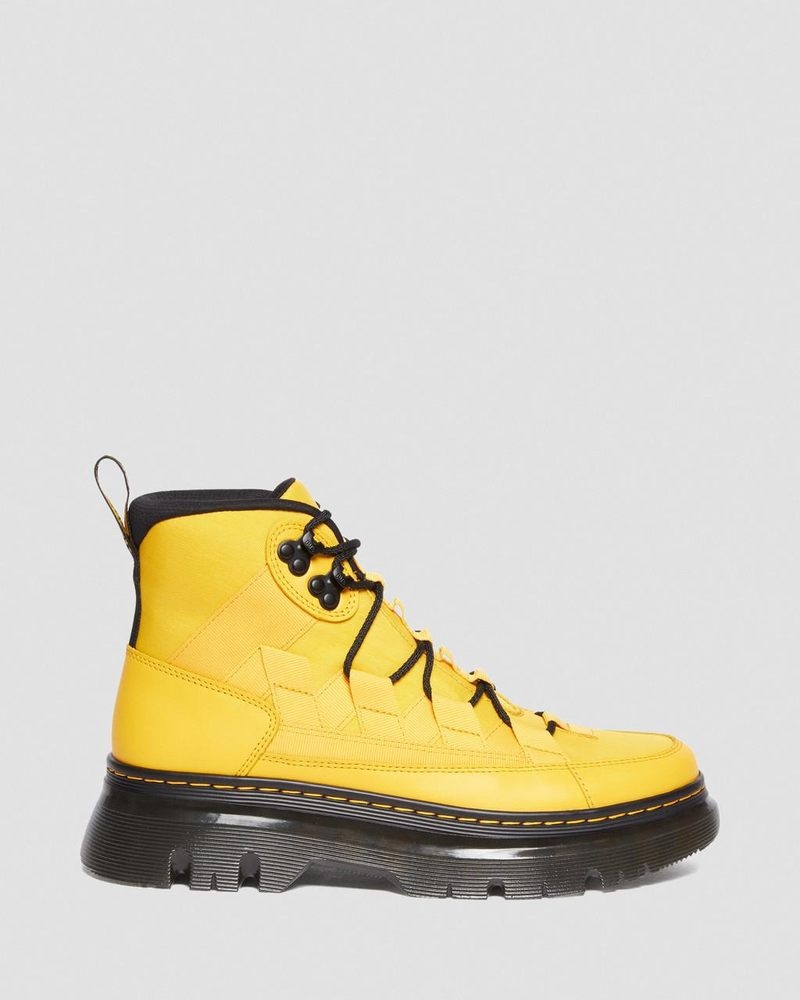 Botas Dr Martens Boury Nylon & Cuero Casuales Boots (Cyclone Nylon+Lapstone) Amarillo | ZV42-O0EX