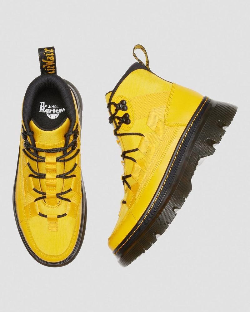 Botas Dr Martens Boury Nylon & Cuero Casuales Boots (Cyclone Nylon+Lapstone) Amarillo | ZV42-O0EX