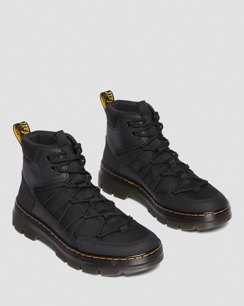 Botas Dr Martens Buwick Extra Tough Encaje Up Utility Boots (Ajax+Extra Tough 50/50) Negras | EV62-U7FN