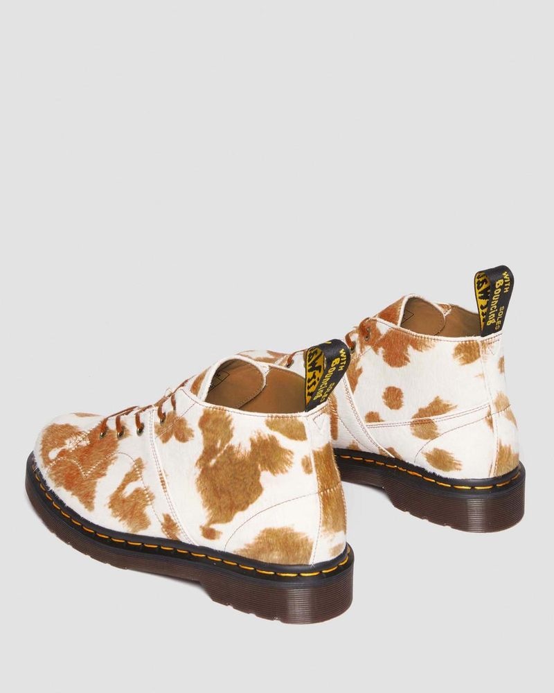 Botas Dr Martens Church Hair-On Cow Print Monkey Boots (Hair On) Jersey Cow Print | WN06-M9TZ