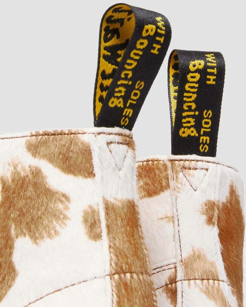 Botas Dr Martens Church Hair-On Cow Print Monkey Boots (Hair On) Jersey Cow Print | WN06-M9TZ