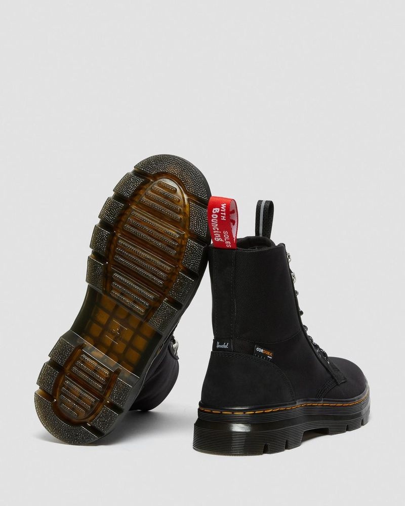 Botas Dr Martens Combs II Herschel Casuales Boots (Slippery Wp+Cordura Ballistic Nylon) Negras | NS97-F4OJ