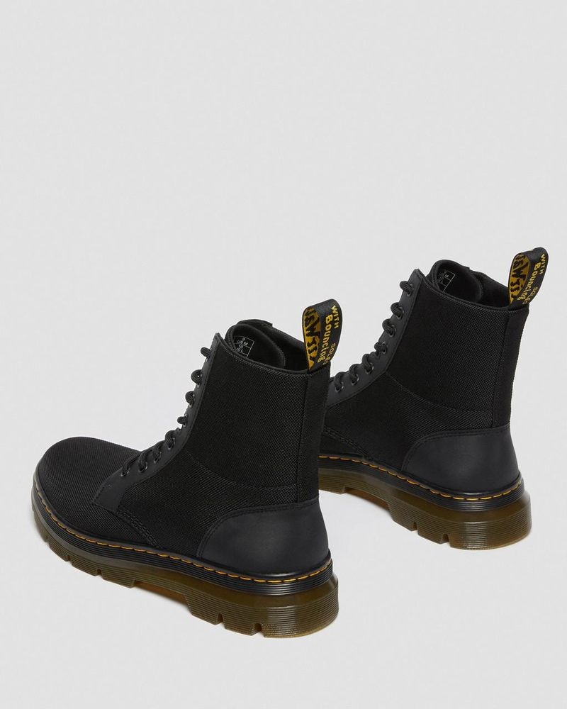 Botas Dr Martens Combs Poly Casuales Boots (Extra Tough Poly+Rubbery) Negras | FH88-E9YQ