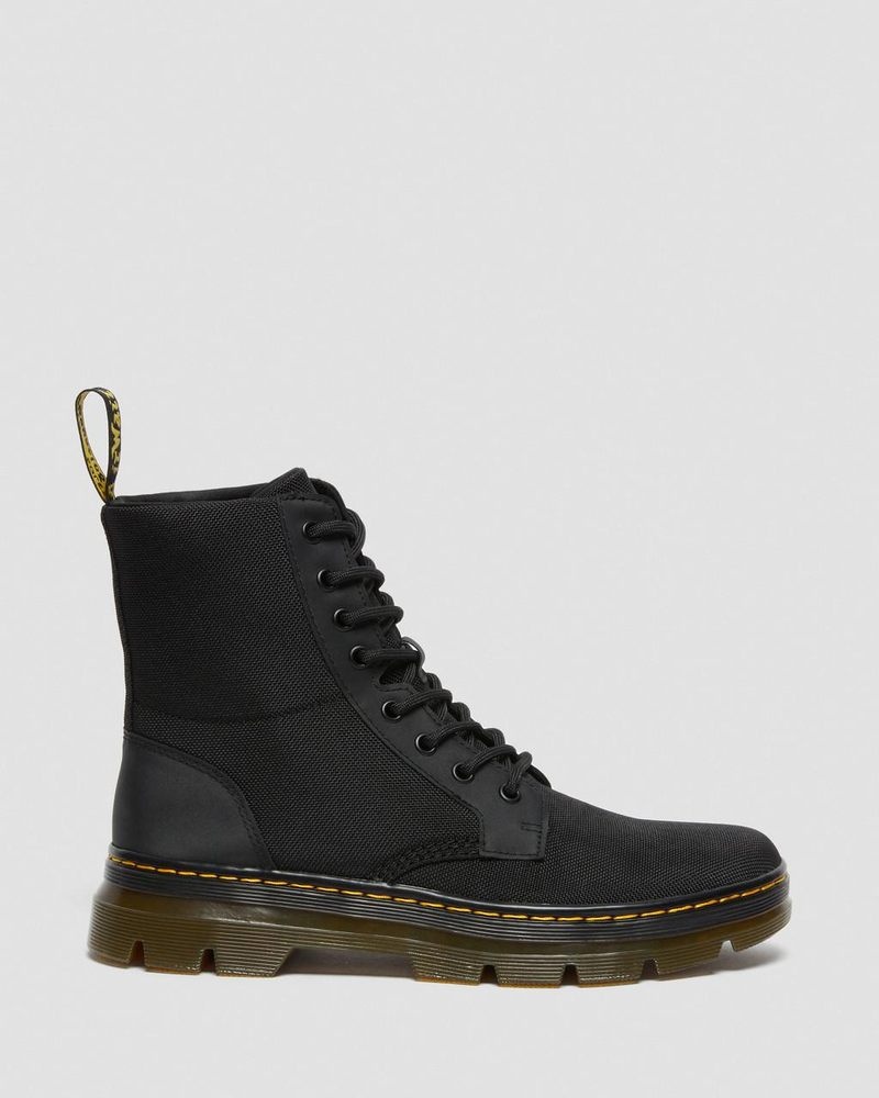 Botas Dr Martens Combs Poly Casuales Boots (Extra Tough Poly+Rubbery) Negras | FH88-E9YQ