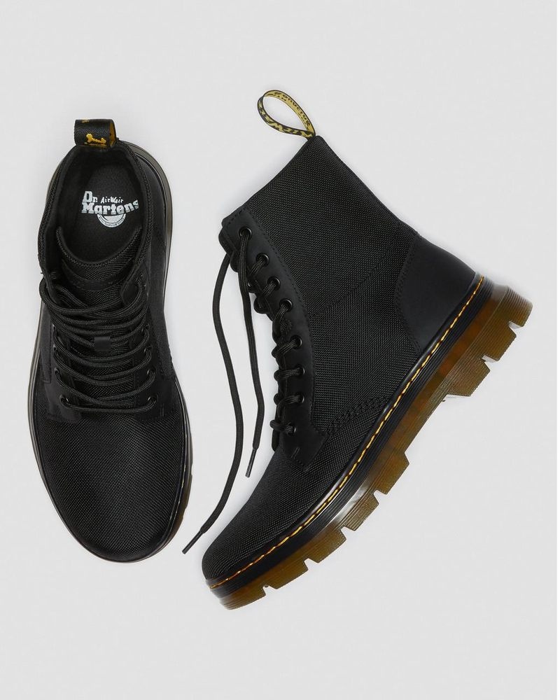 Botas Dr Martens Combs Poly Casuales Boots (Extra Tough Poly+Rubbery) Negras | FH88-E9YQ