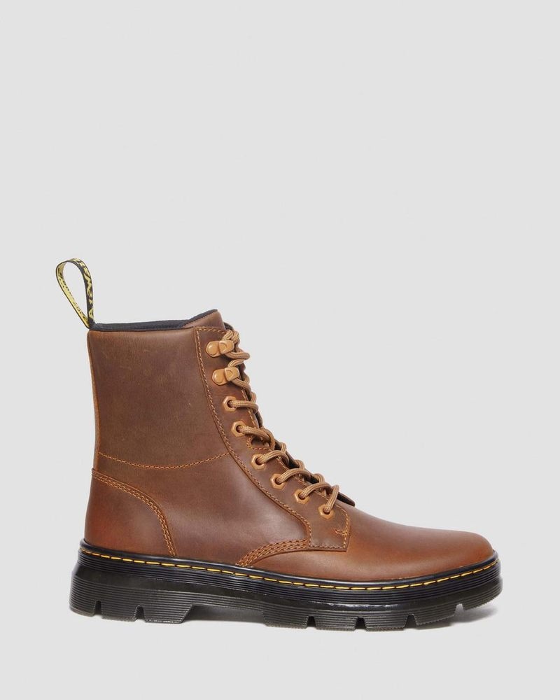 Botas Dr Martens Combs Pull Up Cuero Casuales Boots (Archive Pull Up) Warm Tan | CR42-I3KG