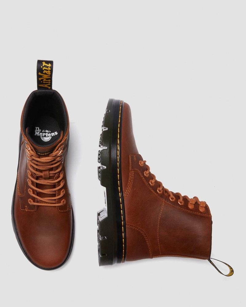 Botas Dr Martens Combs Pull Up Cuero Casuales Boots (Archive Pull Up) Warm Tan | CR42-I3KG