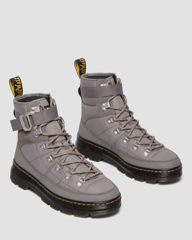 Botas Dr Martens Combs Tech Acolchado Casuales Boots Gris | RV97-P1QF